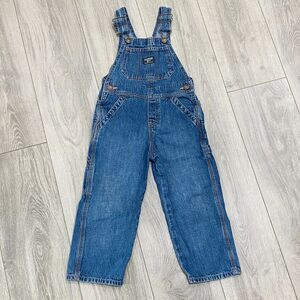 OshKosh B’Gosh Overalls Carpenter Style Blue Denim Unisex Jeans Size 4T Toddler